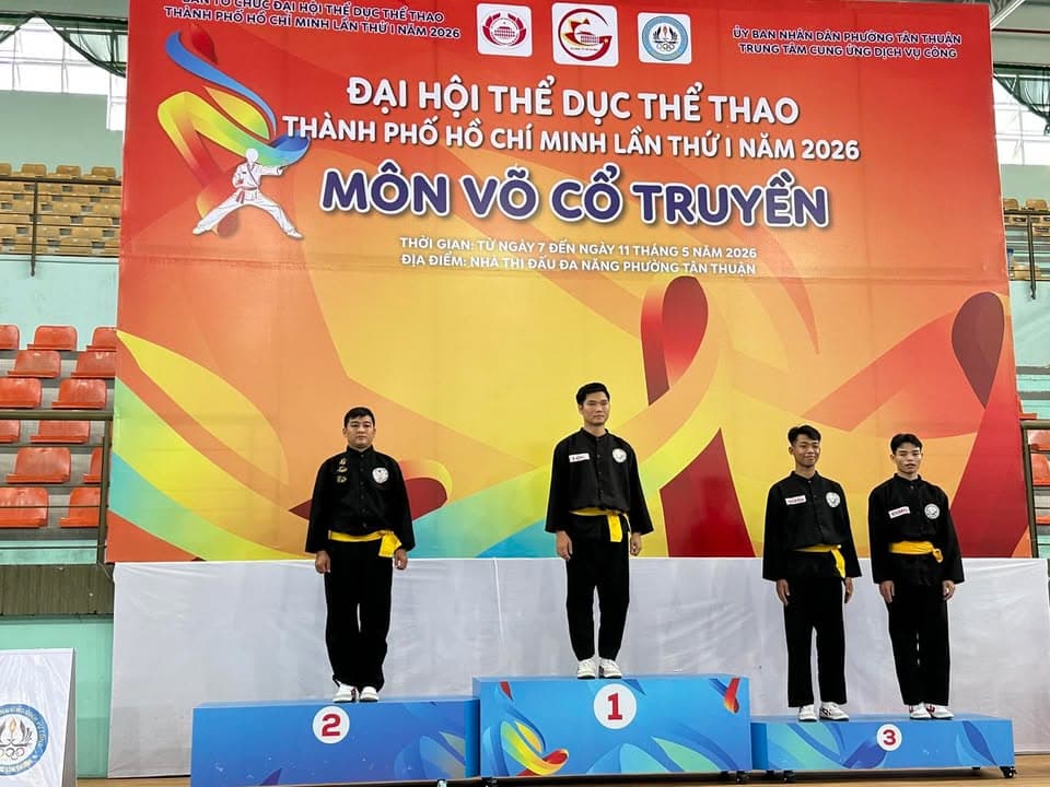 MÃN NHÃN NGÀY THI ĐẤU CHUNG KẾT NỘI DUNG QUYỀN THUẬT MÔN VÕ CỔ TRUYỀN TẠI ĐẠI HỘI TDTT TP