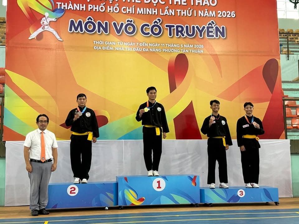 MÃN NHÃN NGÀY THI ĐẤU CHUNG KẾT NỘI DUNG QUYỀN THUẬT MÔN VÕ CỔ TRUYỀN TẠI ĐẠI HỘI TDTT TP — hình 6