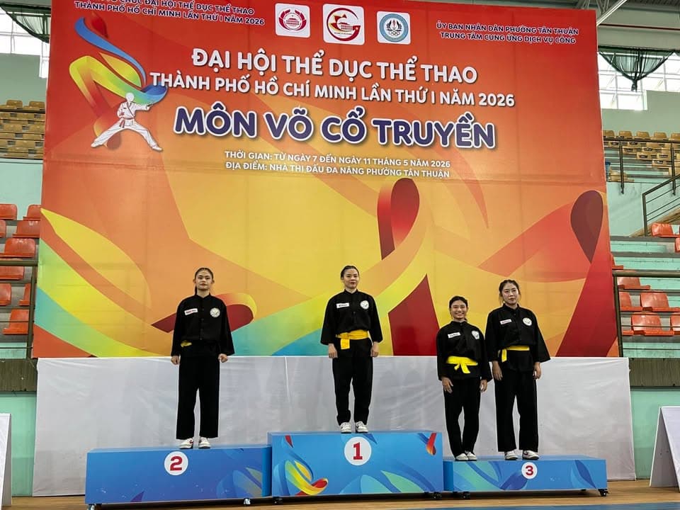 MÃN NHÃN NGÀY THI ĐẤU CHUNG KẾT NỘI DUNG QUYỀN THUẬT MÔN VÕ CỔ TRUYỀN TẠI ĐẠI HỘI TDTT TP — hình 7