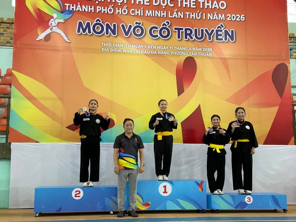 MÃN NHÃN NGÀY THI ĐẤU CHUNG KẾT NỘI DUNG QUYỀN THUẬT MÔN VÕ CỔ TRUYỀN TẠI ĐẠI HỘI TDTT TP — hình 9