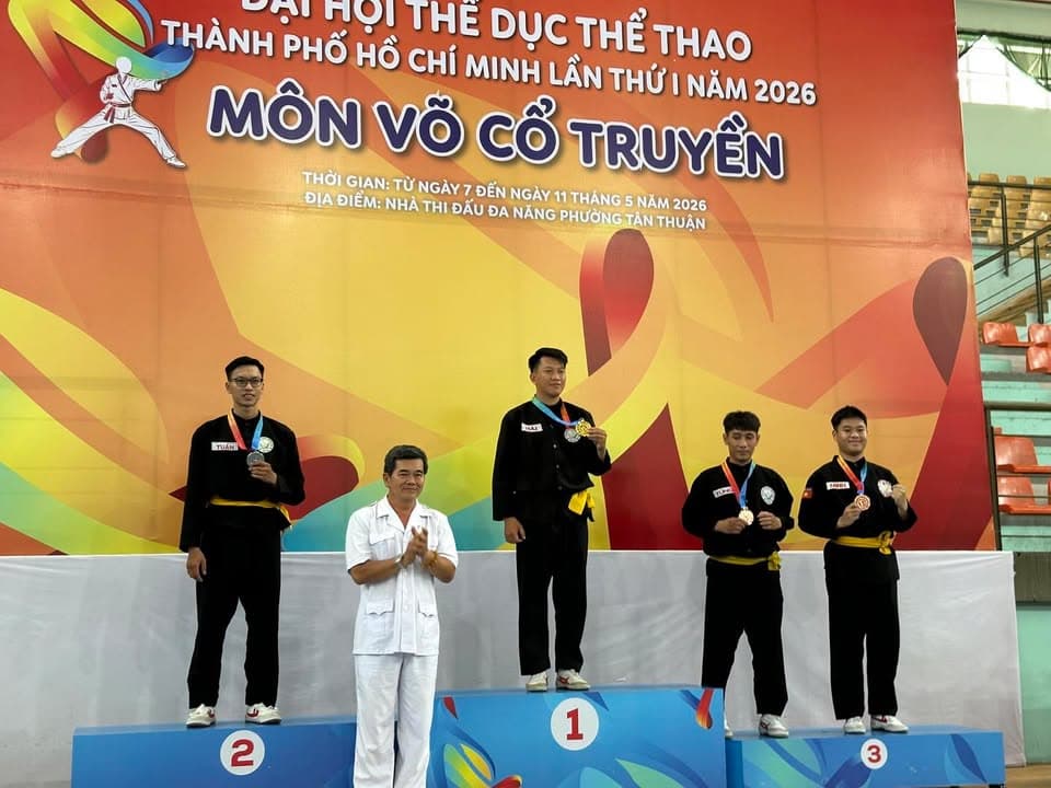 MÃN NHÃN NGÀY THI ĐẤU CHUNG KẾT NỘI DUNG QUYỀN THUẬT MÔN VÕ CỔ TRUYỀN TẠI ĐẠI HỘI TDTT TP — hình 48