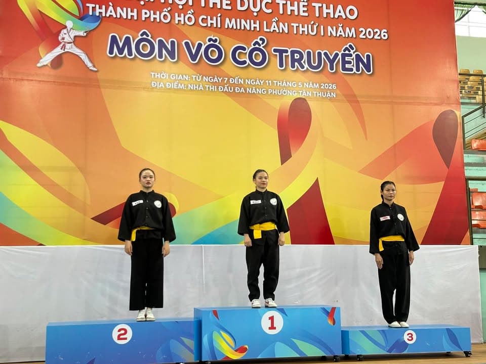 MÃN NHÃN NGÀY THI ĐẤU CHUNG KẾT NỘI DUNG QUYỀN THUẬT MÔN VÕ CỔ TRUYỀN TẠI ĐẠI HỘI TDTT TP — hình 49