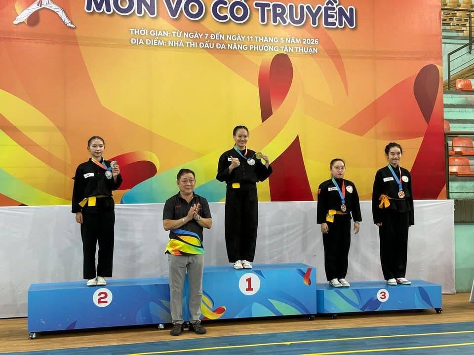 MÃN NHÃN NGÀY THI ĐẤU CHUNG KẾT NỘI DUNG QUYỀN THUẬT MÔN VÕ CỔ TRUYỀN TẠI ĐẠI HỘI TDTT TP — hình 84