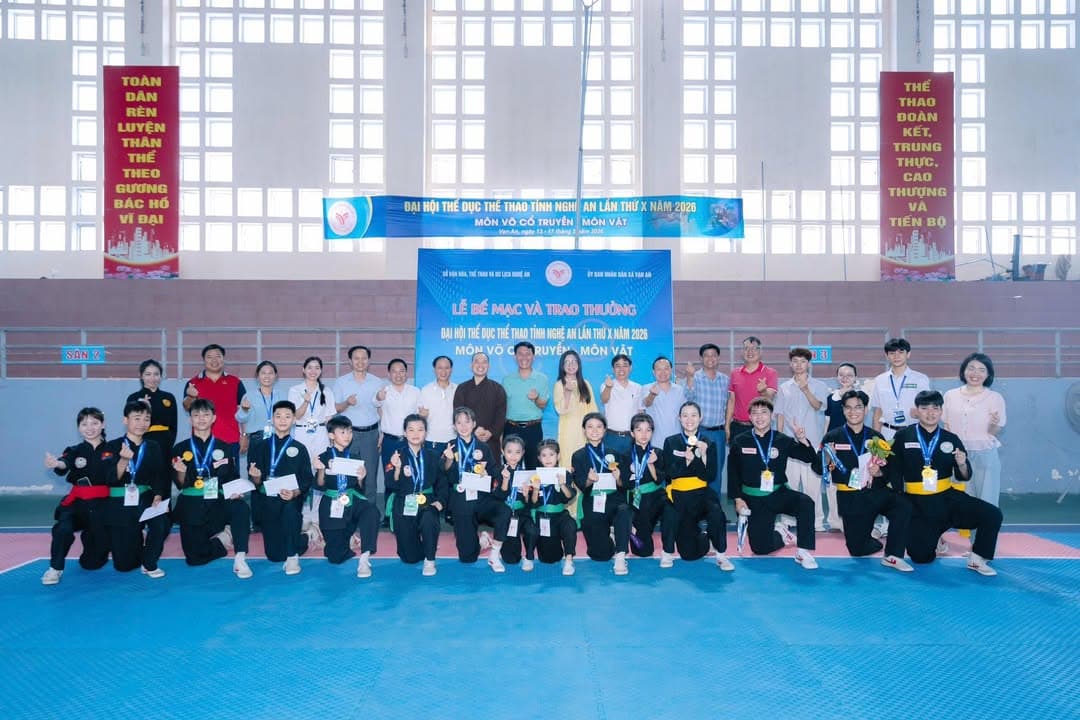 BẾ MẠC VÀ TRAO THƯỞNG ĐẠI HỘI THỂ DỤC THỂ THAO TỈNH NGHỆ AN LẦN THỨ X – NĂM 2026 BỘ MÔN…