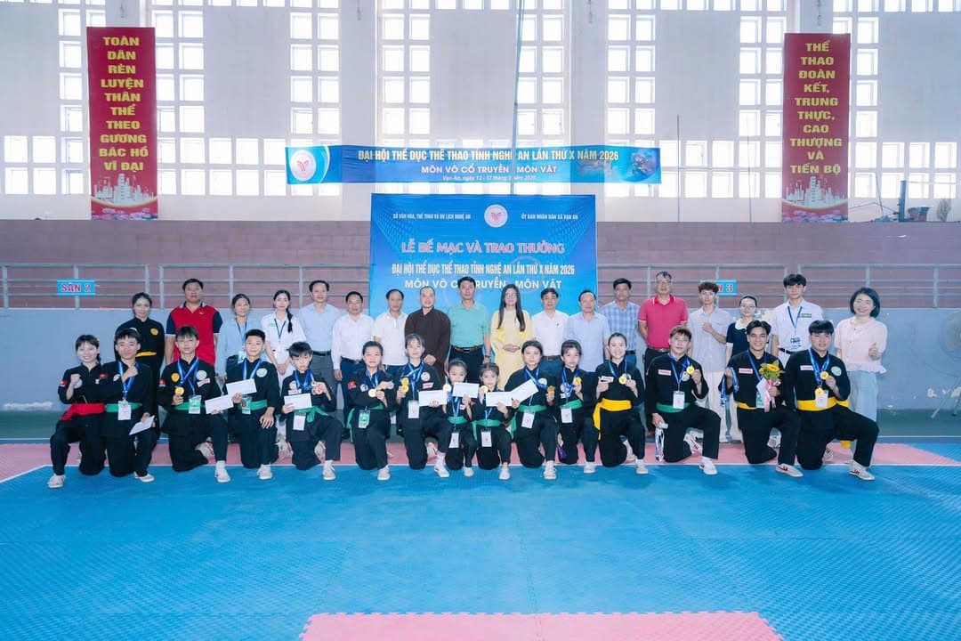 BẾ MẠC VÀ TRAO THƯỞNG ĐẠI HỘI THỂ DỤC THỂ THAO TỈNH NGHỆ AN LẦN THỨ X – NĂM 2026 BỘ MÔN… — hình 26