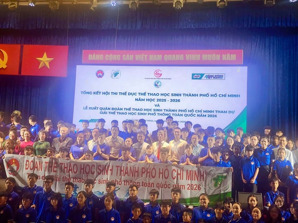 ĐOÀN THỂ THAO HỌC SINH THÀNH PHỐ HỒ CHÍ MINH SẴN SÀNG XUẤT QUÂN VỚI QUYẾT TÂM CHIẾN THẮNG! — hình 3