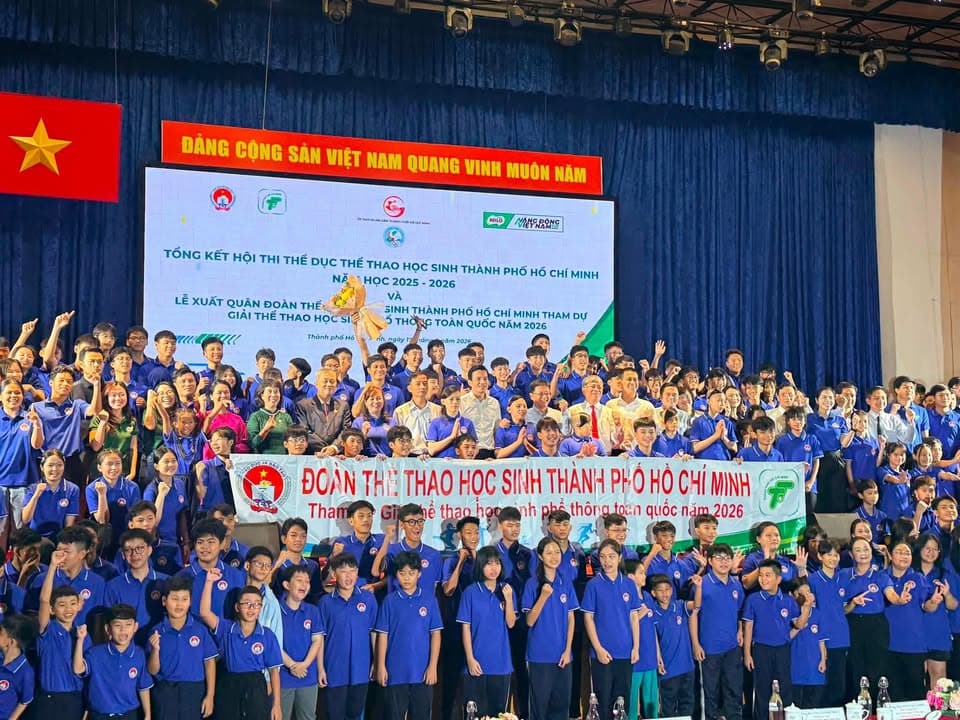 ĐOÀN THỂ THAO HỌC SINH THÀNH PHỐ HỒ CHÍ MINH SẴN SÀNG XUẤT QUÂN VỚI QUYẾT TÂM CHIẾN THẮNG! — hình 10