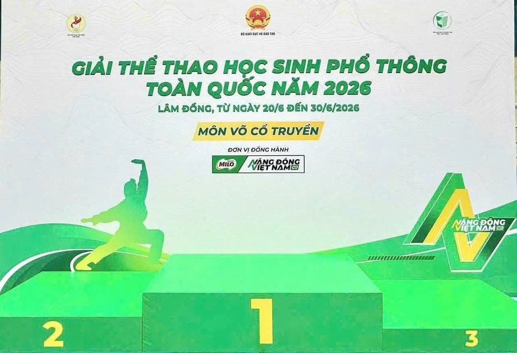 GIẢI THỂ THAO HỌC SINH PHỔ THÔNG TOÀN QUỐC NĂM 2026 – MÔN VÕ CỔ TRUYỀN VIỆT NAM