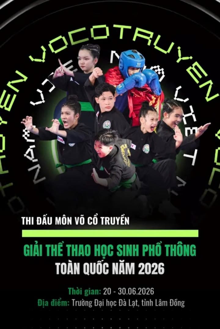 GIẢI THỂ THAO HỌC SINH PHỔ THÔNG TOÀN QUỐC NĂM 2026 – MÔN VÕ CỔ TRUYỀN VIỆT NAM — hình 26