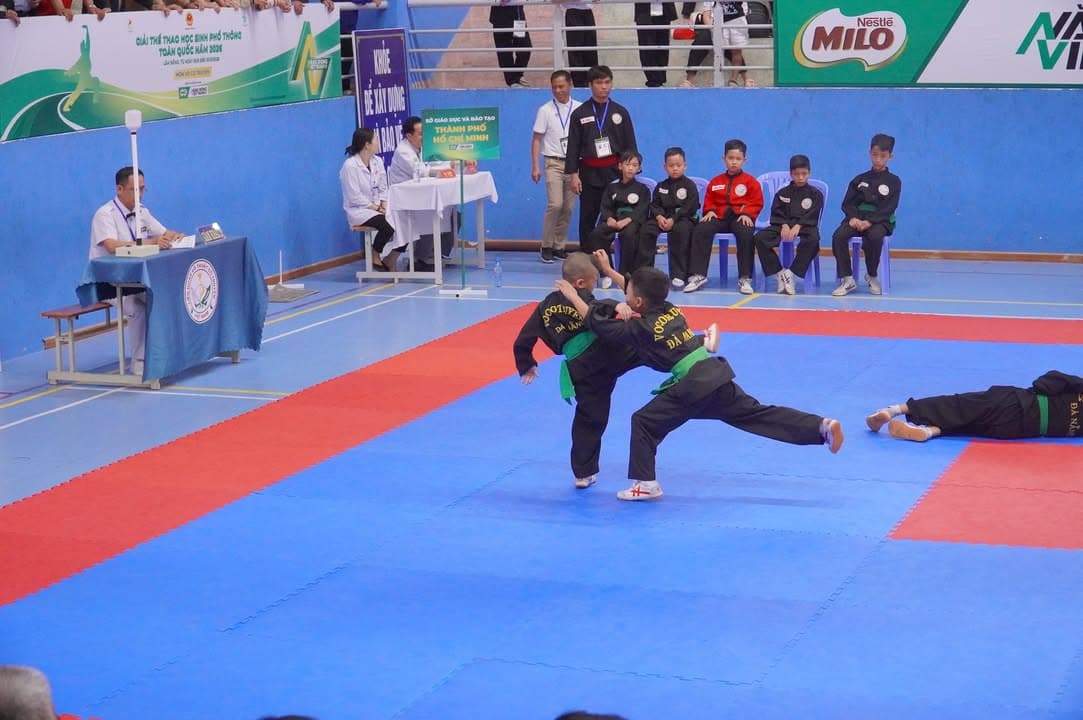 HÌNH ẢNH VÒNG CHUNG KẾT NỘI DUNG QUYỀN THUẬT - GIẢI THỂ THAO HỌC SINH PHỔ THÔNG TOÀN QU… — hình 48