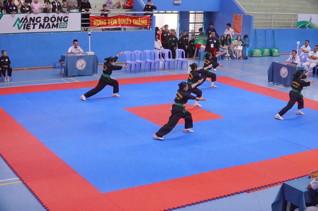 HÌNH ẢNH VÒNG CHUNG KẾT NỘI DUNG QUYỀN THUẬT - GIẢI THỂ THAO HỌC SINH PHỔ THÔNG TOÀN QU… — hình 88