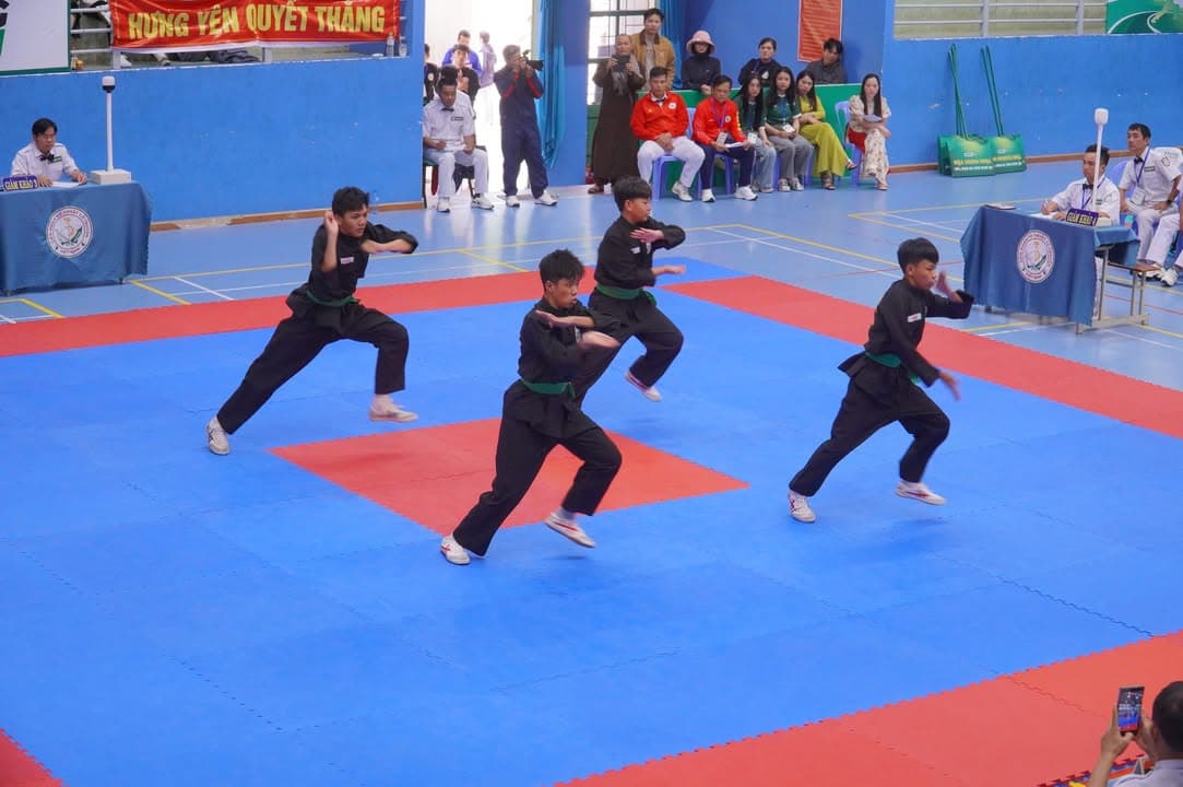 HÌNH ẢNH VÒNG CHUNG KẾT NỘI DUNG QUYỀN THUẬT - GIẢI THỂ THAO HỌC SINH PHỔ THÔNG TOÀN QU… — hình 12