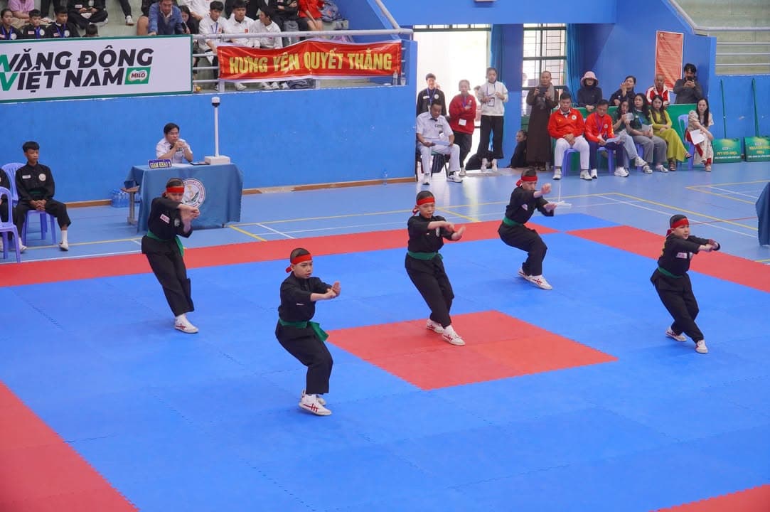 HÌNH ẢNH VÒNG CHUNG KẾT NỘI DUNG QUYỀN THUẬT - GIẢI THỂ THAO HỌC SINH PHỔ THÔNG TOÀN QU… — hình 39
