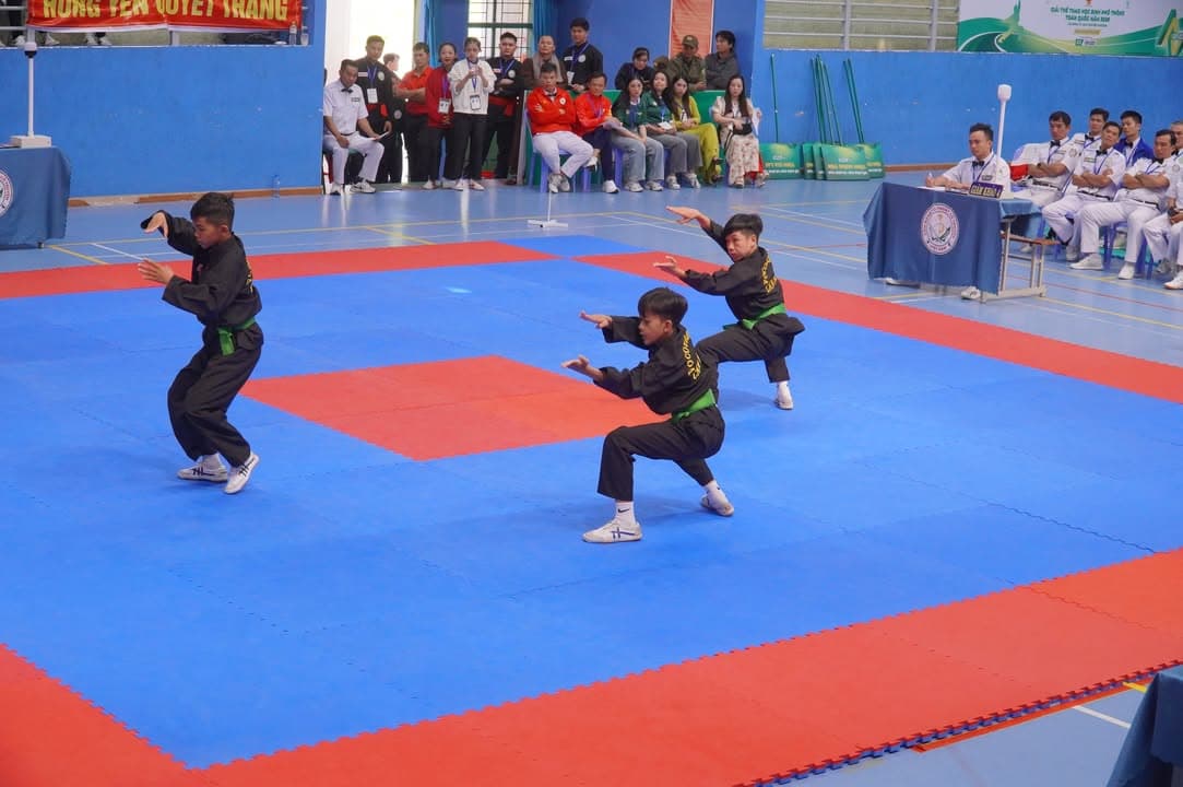 HÌNH ẢNH VÒNG CHUNG KẾT NỘI DUNG QUYỀN THUẬT - GIẢI THỂ THAO HỌC SINH PHỔ THÔNG TOÀN QU… — hình 89