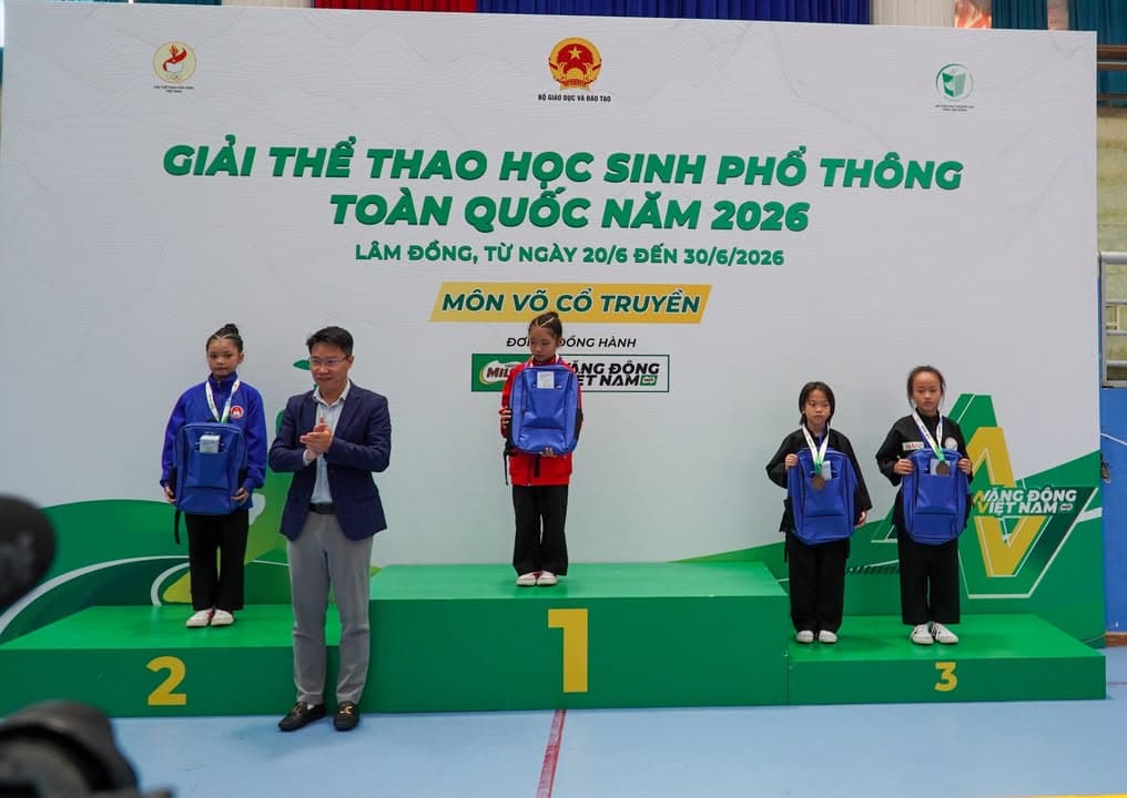 LỄ TRAO GIẢI GIẢI THỂ THAO HỌC SINH PHỔ THÔNG TOÀN QUỐC NĂM 2026 — hình 8