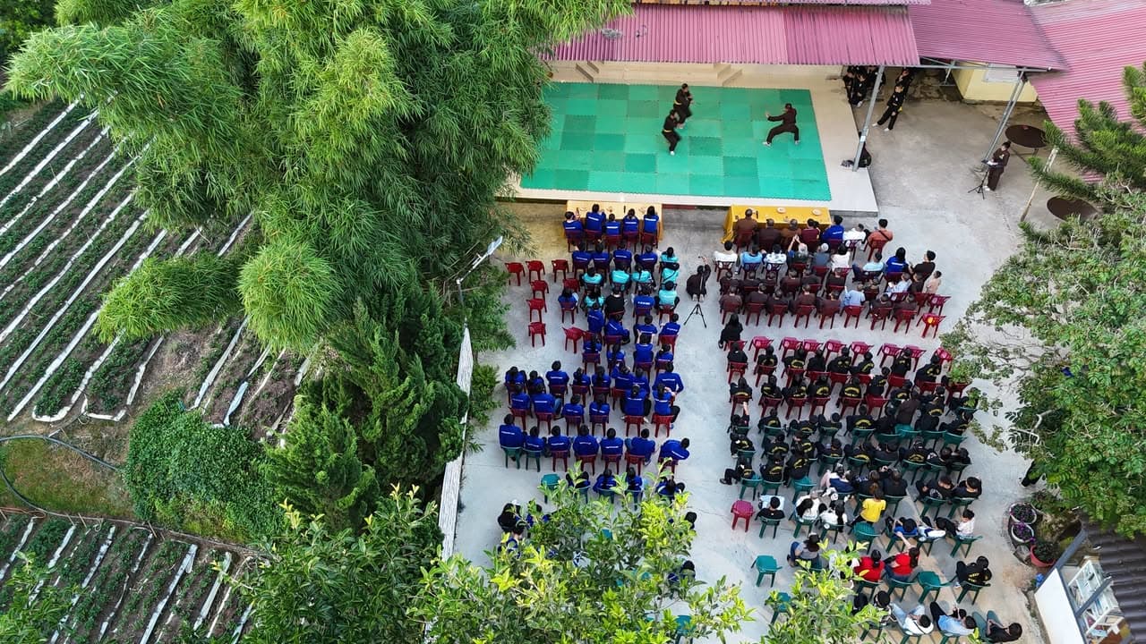 GIAO LƯU GIỮA LIÊN ĐOÀN VÕ CỔ TRUYỀN THÀNH PHỐ HỒ CHÍ MINH VỚI CHÙA HUỆ LÂM, LÂM ĐỒNG — hình 4