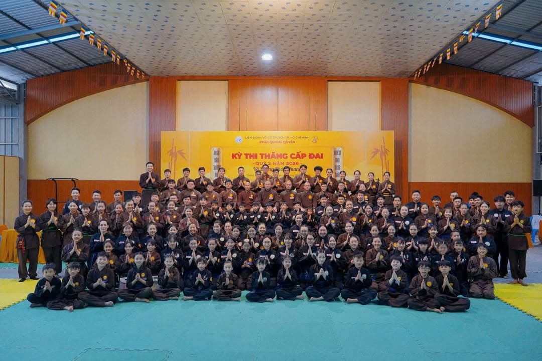 TỔNG ĐƯỜNG PHÁP QUANG TỔ CHỨC THÀNH CÔNG KỲ THI THĂNG CẤP ĐAI LẦN II – NĂM 2026