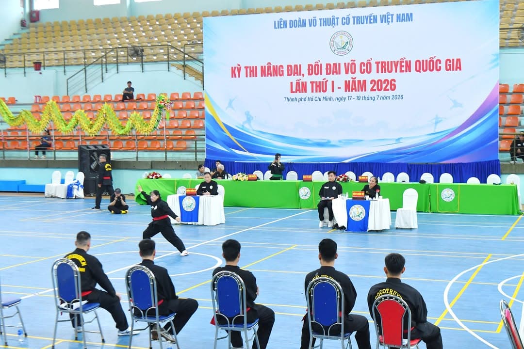 CẬP NHẬT HÌNH ẢNH TẠI KỲ THI NÂNG ĐAI, ĐỔI ĐAI VÕ CỔ TRUYỀN QUỐC GIA LẦN THỨ I - NĂM 20… — hình 55