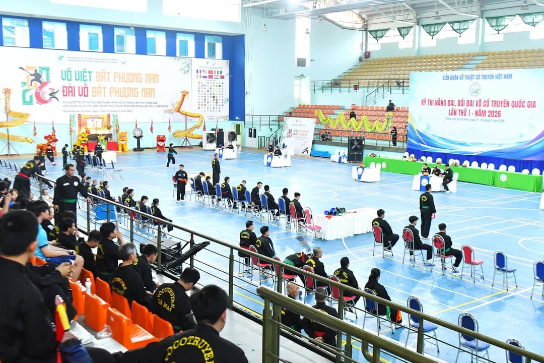 CẬP NHẬT HÌNH ẢNH TẠI KỲ THI NÂNG ĐAI, ĐỔI ĐAI VÕ CỔ TRUYỀN QUỐC GIA LẦN THỨ I - NĂM 20… — hình 66